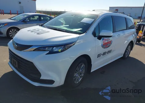 2025 Toyota Sienna Le из США, поврежденный, VIN 5TDBSKFC9SS156912